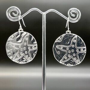 Star Fish Circle Earrings